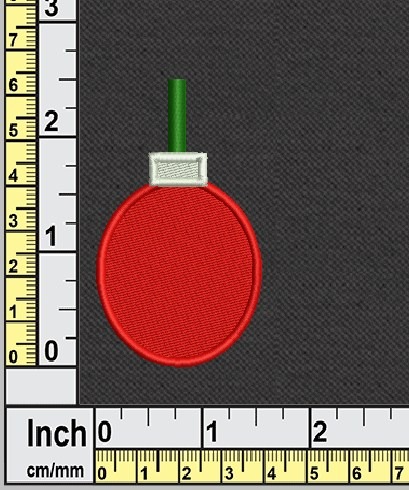 Christmas Ball Ornament Embroidery Design