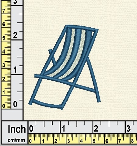 Deck Chair Embroidery Design