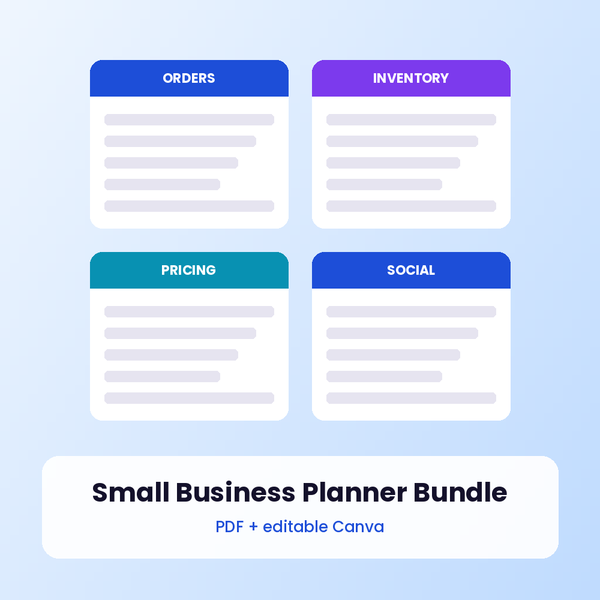 Small Business Planner Bundle