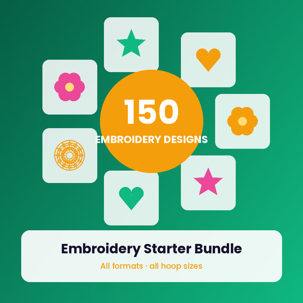 Embroidery Starter Bundle — 150 Designs
