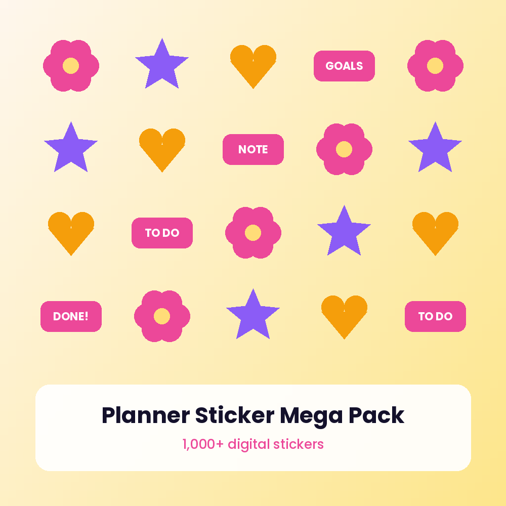 Planner Sticker Mega Pack (Digital)